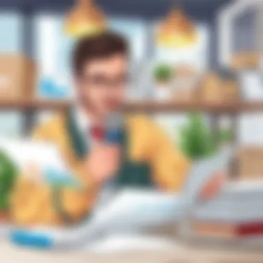 Financial Management in Small Businesses Small business owner reviewing financial documents