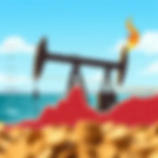 Oil Price Fluctuations Graph depicting fluctuations in oil prices over the past decade