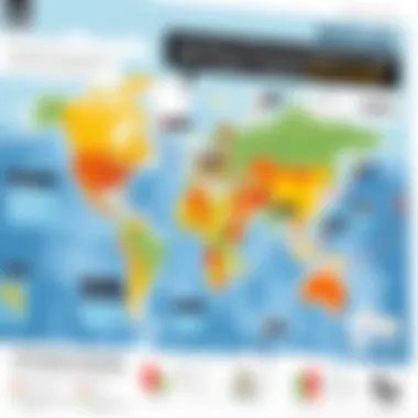 Global Oil Production Map Map illustrating major oil production regions globally