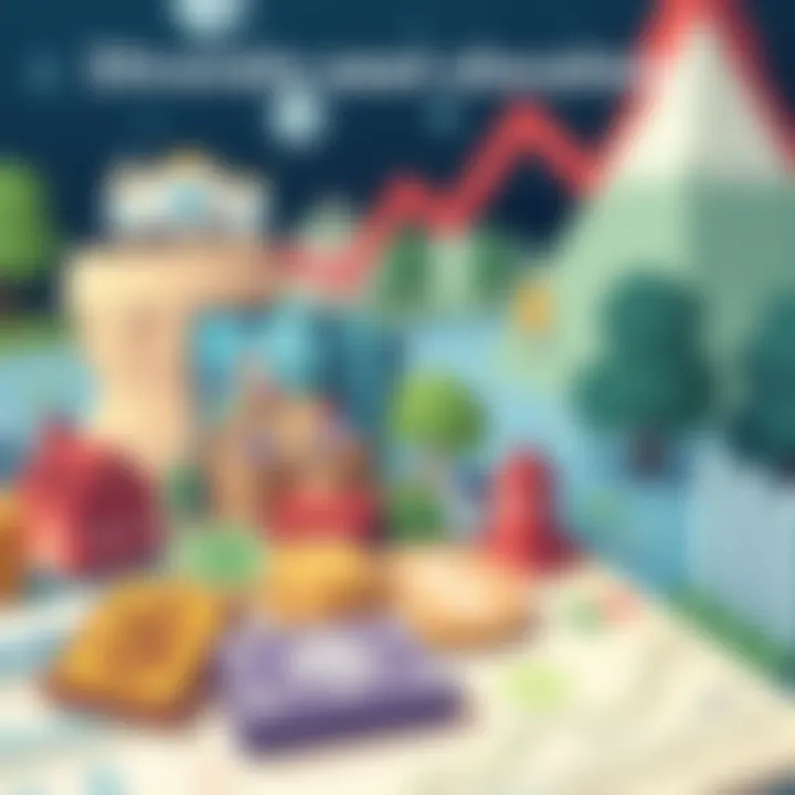 Diversity in Asset Allocation Diverse portfolio showcasing asset allocation