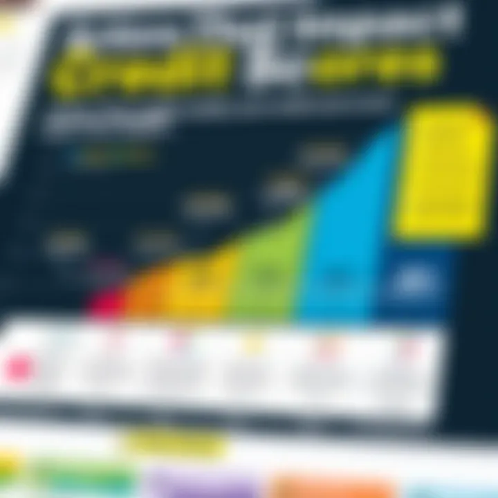Chart depicting actions that impact credit scores