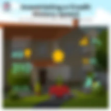 Illustrative representation of credit history evaluation