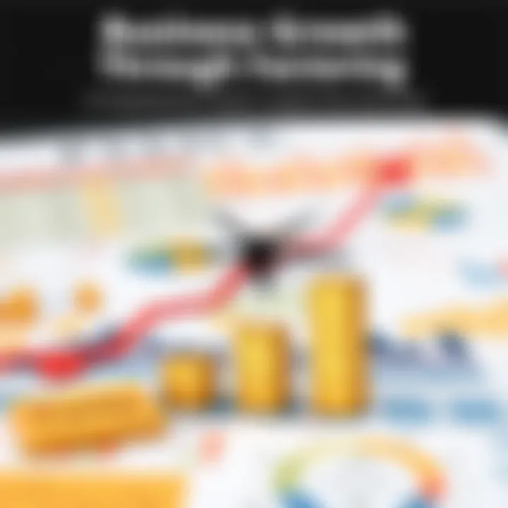 Visual representation of business growth post-factoring