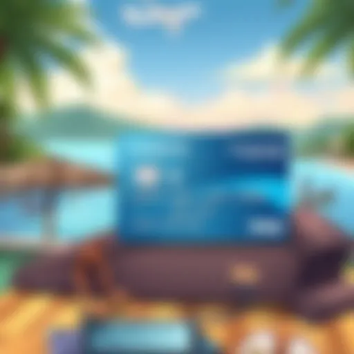 Chase Sapphire credit card on a luxury travel background