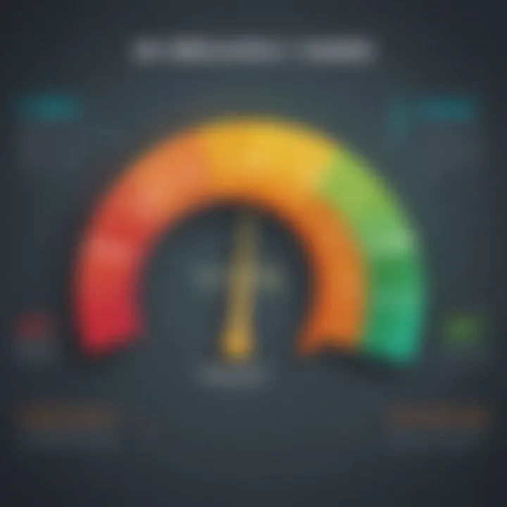 Visual representation of the impact of poor credit scores on loan applications