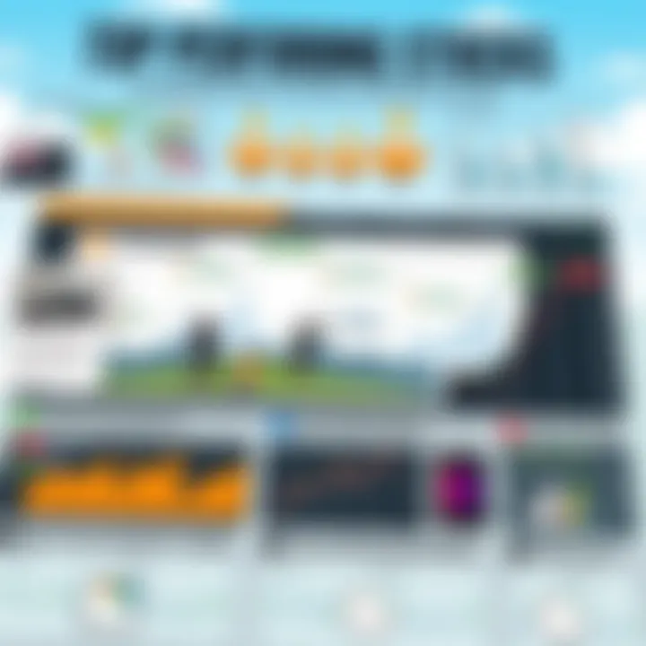 A detailed infographic showcasing top-performing stocks