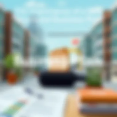 Diagram showcasing a structured business plan