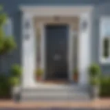 A welcoming entryway to a rental property showcasing appealing design.