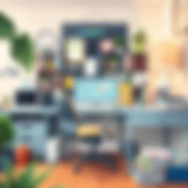 Home Office Essentials for Productivity and Comfort Efficient workspace at home with essential office supplies