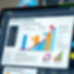 Graph illustrating financial projections