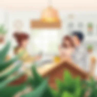 Collaborative Financial Planning for Home Purchase A family happily discussing financial plans at a kitchen table