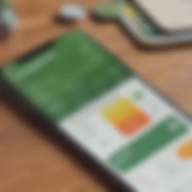 Acorns App Interface A visual representation of the Acorns app interface showcasing investment options