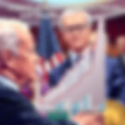 Economic growth graph illustrating impacts of policies