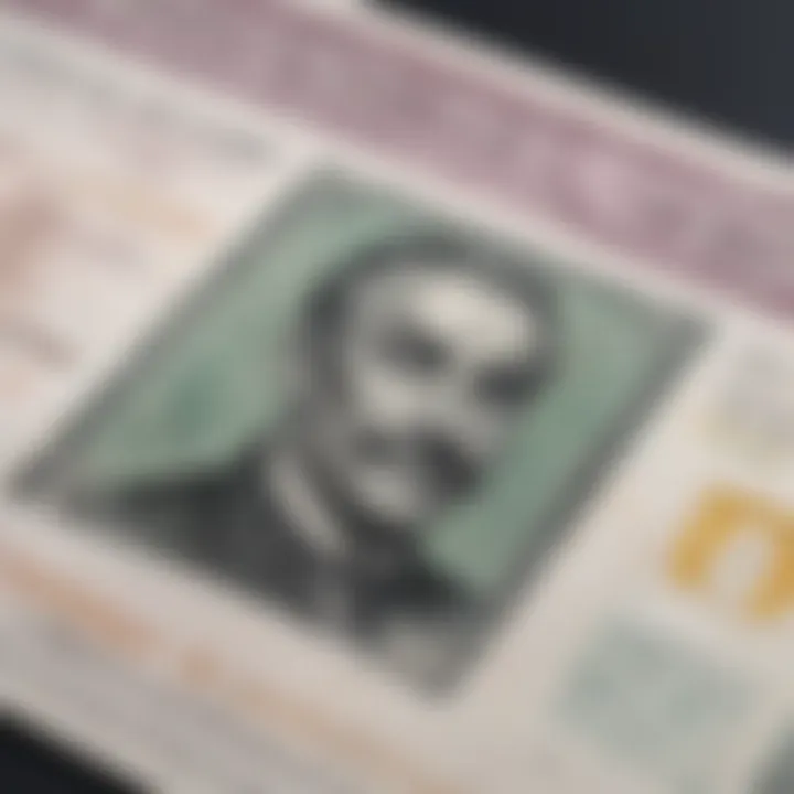 Modern anti-forgery technology embedded in currency, highlighting its advanced features.