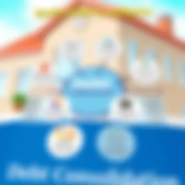 Diagram illustrating benefits of debt consolidation