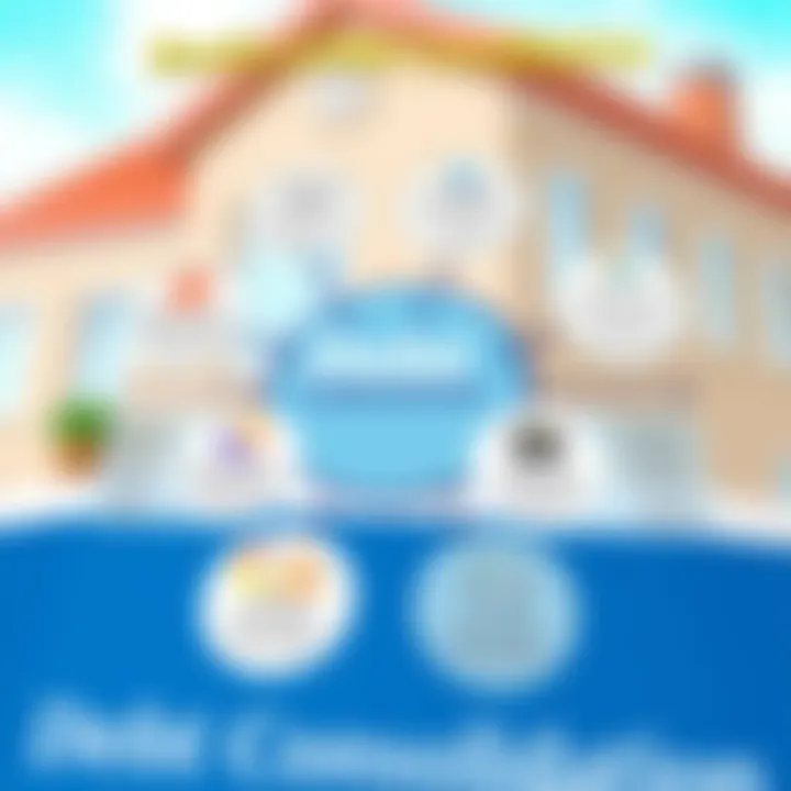 Diagram illustrating benefits of debt consolidation