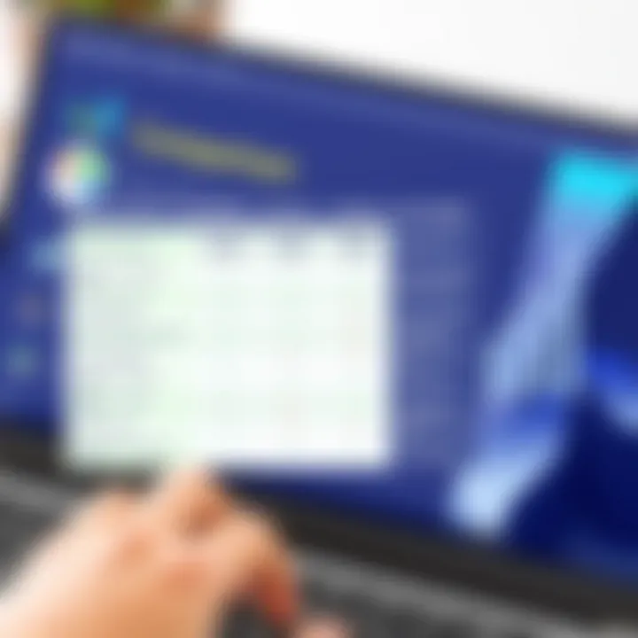 A comparison chart highlighting features of different finance software