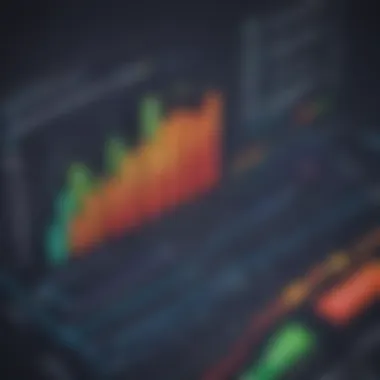 Financial graph illustrating stock performance