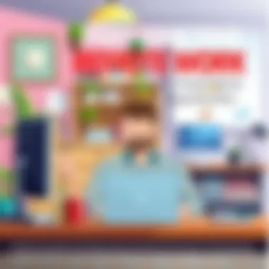 Conceptual representation of remote work