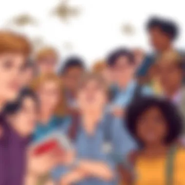Diverse Educational Aspirations Diverse individuals engaged in educational pursuits