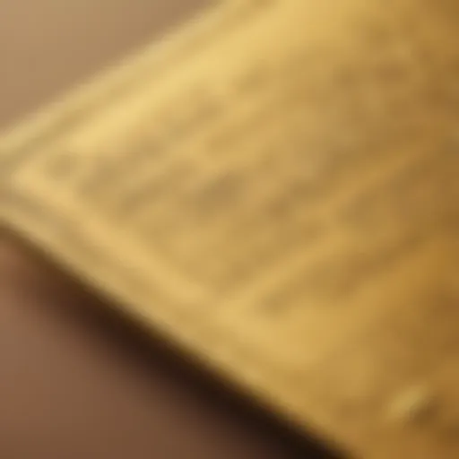 A close-up view of the Amex Gold Card showcasing its design elements