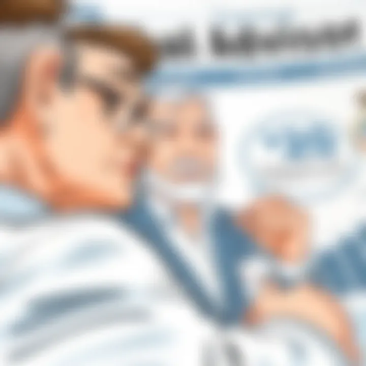 A close-up of a financial advisor discussing investment options