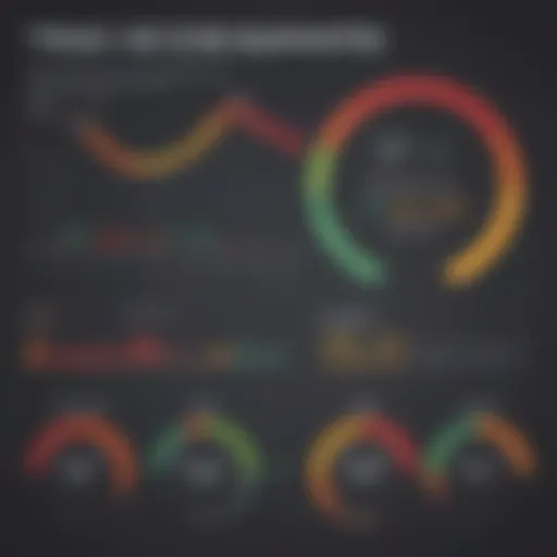 Graph showing credit score trends over time