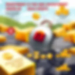 Illustration demonstrating investment security through gold assets