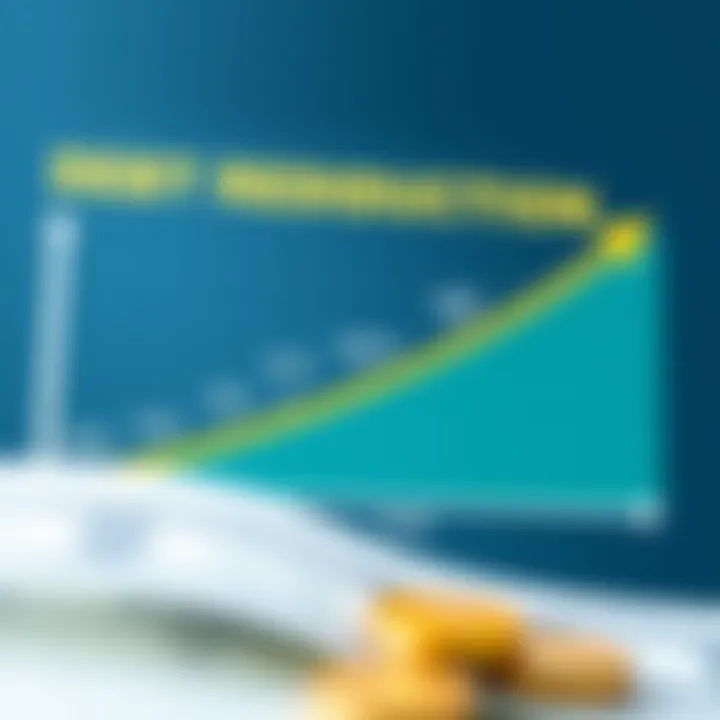 Debt Reduction Progress Graph illustrating debt reduction over time