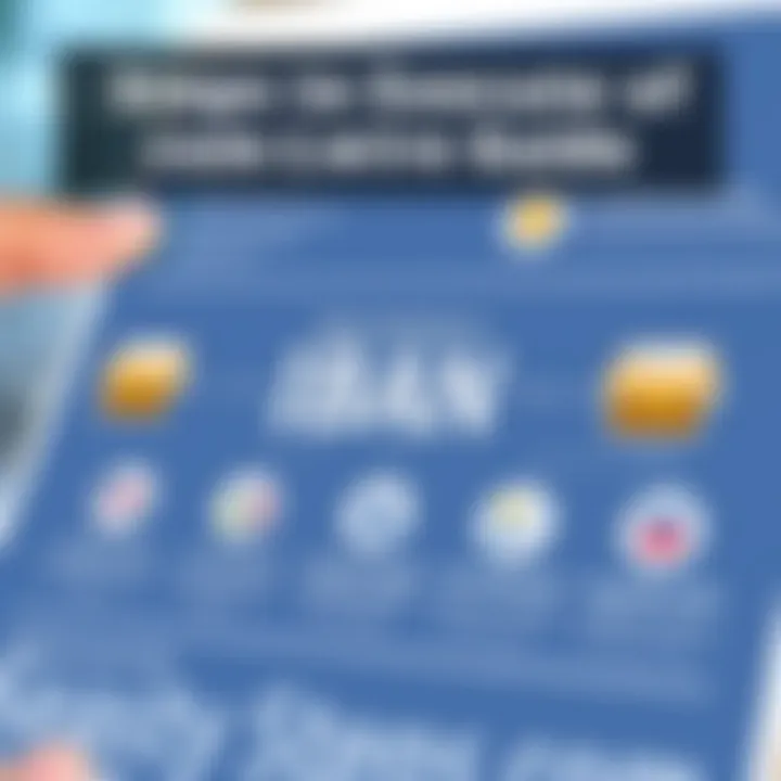 Steps to Execute an IBAN Transfer Diagram illustrating the steps for using IBAN in transfers.