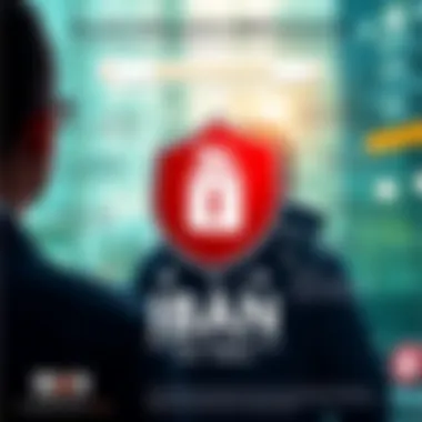 Security Safeguards in IBAN Transactions Visual guide on security measures for IBAN transactions.