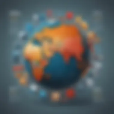 Interconnectedness of Global Economies A conceptual image of global economic connections