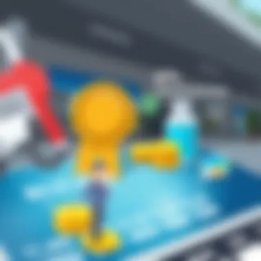 Visual representation of rewards impact on spending