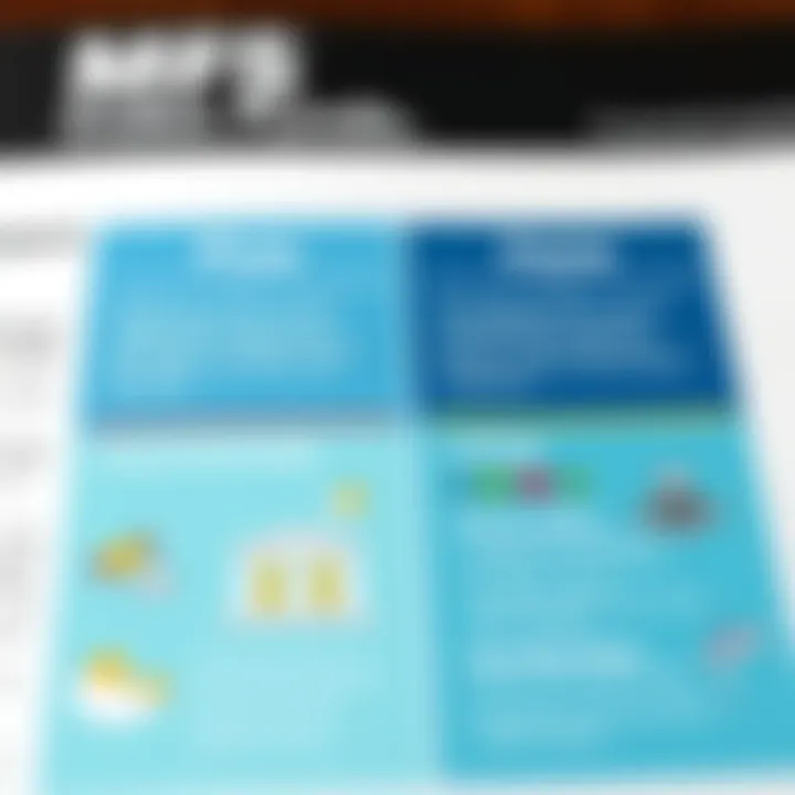 Infographic highlighting the advantages and disadvantages of MFS index funds