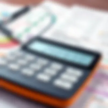Assessing Financial Obligations Illustration of a calculator and financial reports