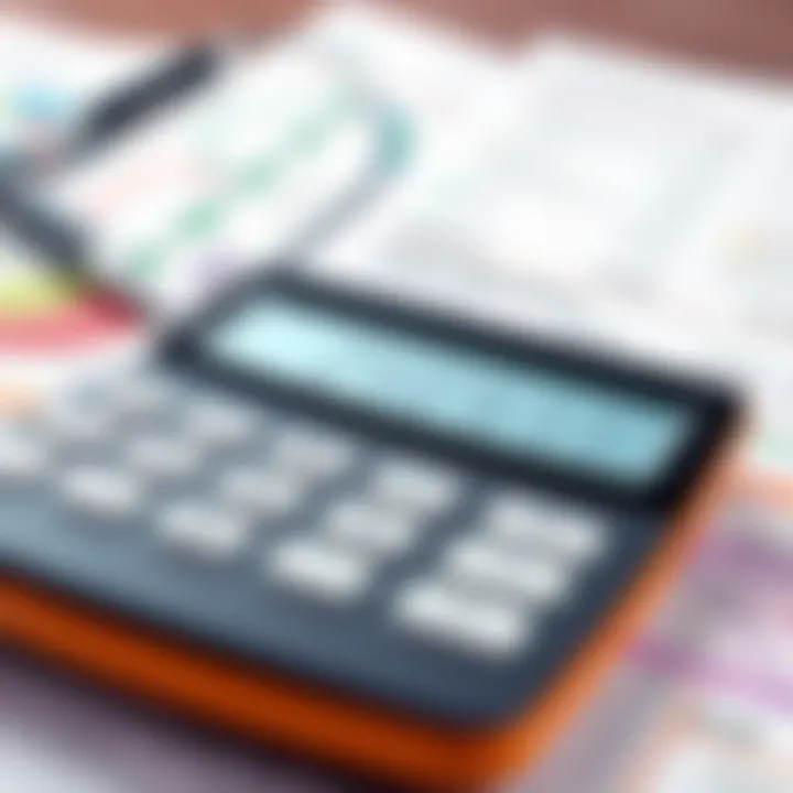 Assessing Financial Obligations Illustration of a calculator and financial reports