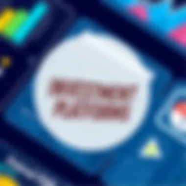 Infographic illustrating key features of online investment platforms