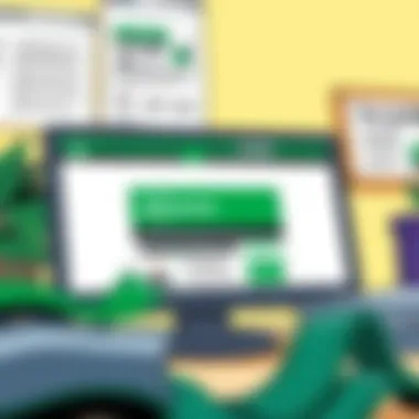 Computer screen showing H&R Block website