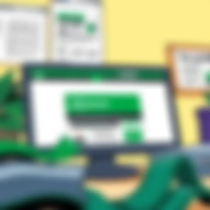 Computer screen showing H&R Block website