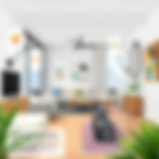 Overview of a modern apartment interior showcasing potential value