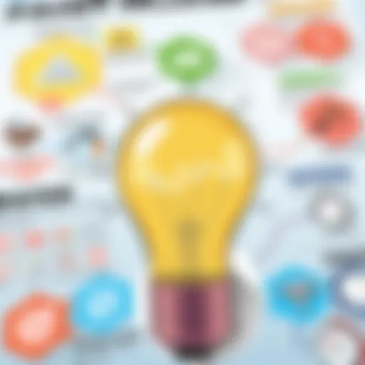 Understanding Different Patent Types A conceptual illustration of diverse patent types including utility and design patents