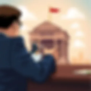 Negotiation Tactics with Banks Conceptual image illustrating negotiation tactics with a bank representative