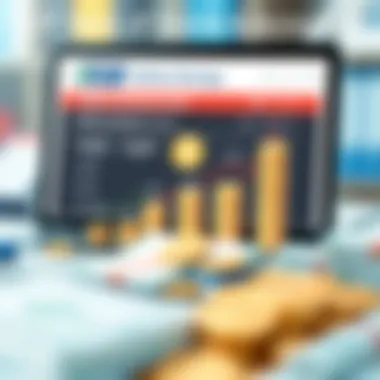 Illustrating Growth of Online Savings Accounts Visual representation of online savings growth over time