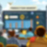 Visual representation of prediction market mechanics