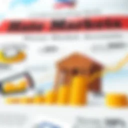 Visual representation of money market accounts