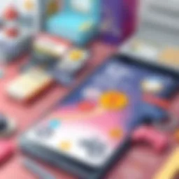 Conceptual representation of smartphone financing