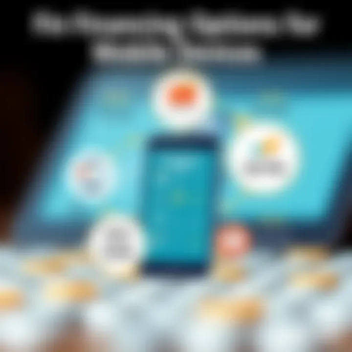 Financing Options for Mobile Devices Visual of various financing options for mobile devices