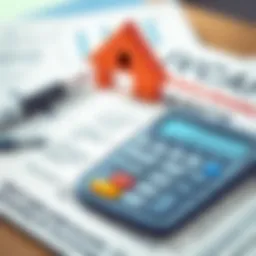 A calculator with car insurance documents