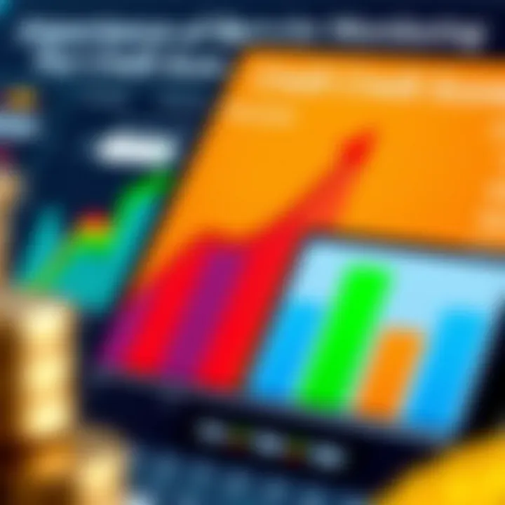 Importance of Regular Credit Monitoring Graph illustrating the impact of regular credit monitoring