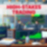High-stakes trading environment showcasing charts and graphs